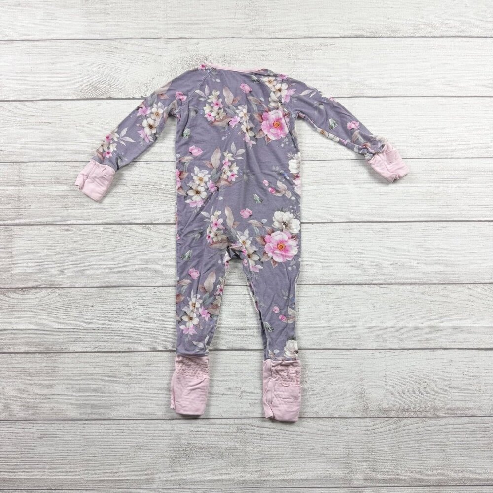Suzel Floral Zip Convertible Bamboo Pajamas - Picture 3 of 3